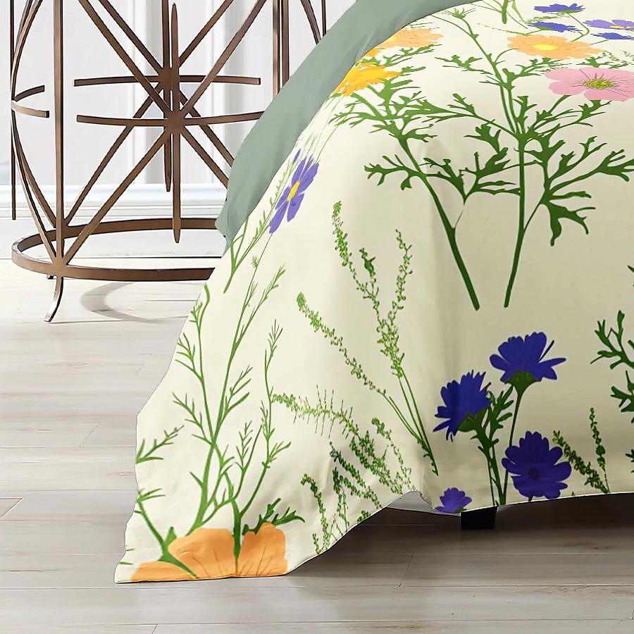Planta flores capa de edredão conjunto de cama conjunto de 2 peças conjunto de 3 peças leve macio curto pelúcia engrossado feltro conjunto de cama quadrada de 2025 por $60.99 –P12
