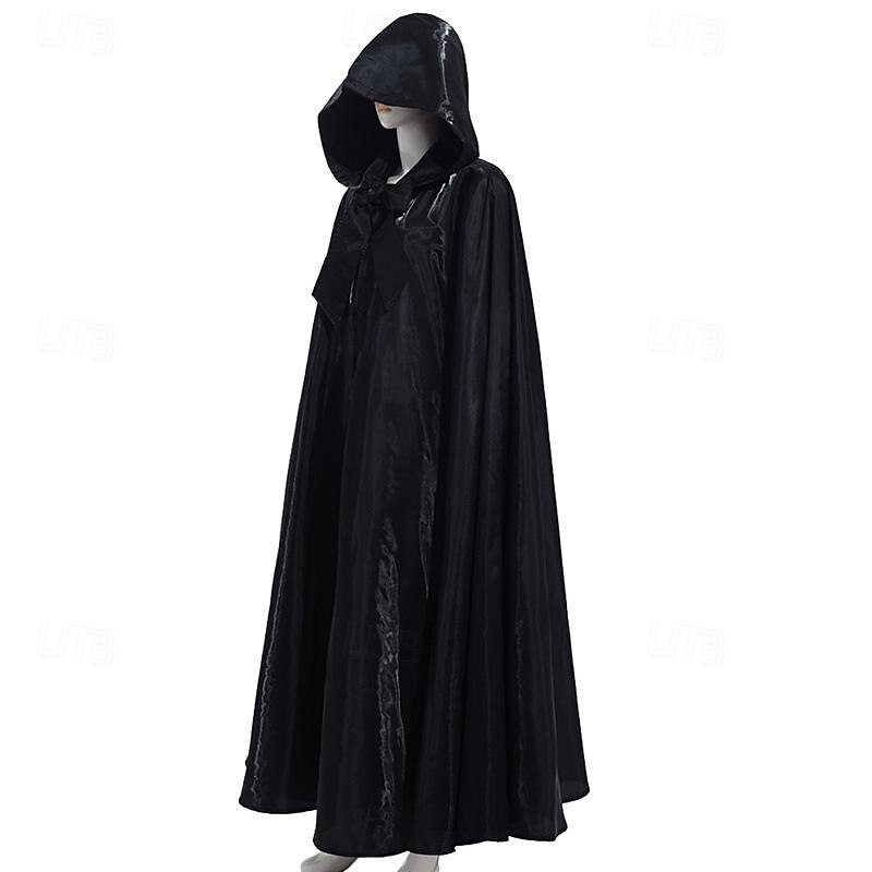Retro Antiguo Punk y gótico Medieval capa con capucha Chales Ranger élfico Hombre Mujer Víspera de Todos los Santos Carnaval Mascarada Fiesta / Noche Adulto Capa 2025 - $18.49 –P5