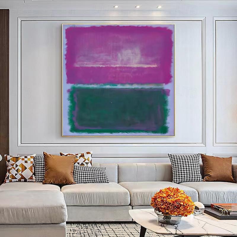 Famous Mark Rothko Colorful Abstract Artwork Hand-painted Canvas Painting Modern Wall Art For Gallery Living Room Home Decoration Stretched Frame Ready to Hang or Unframed 2025 - $141.99 –P11