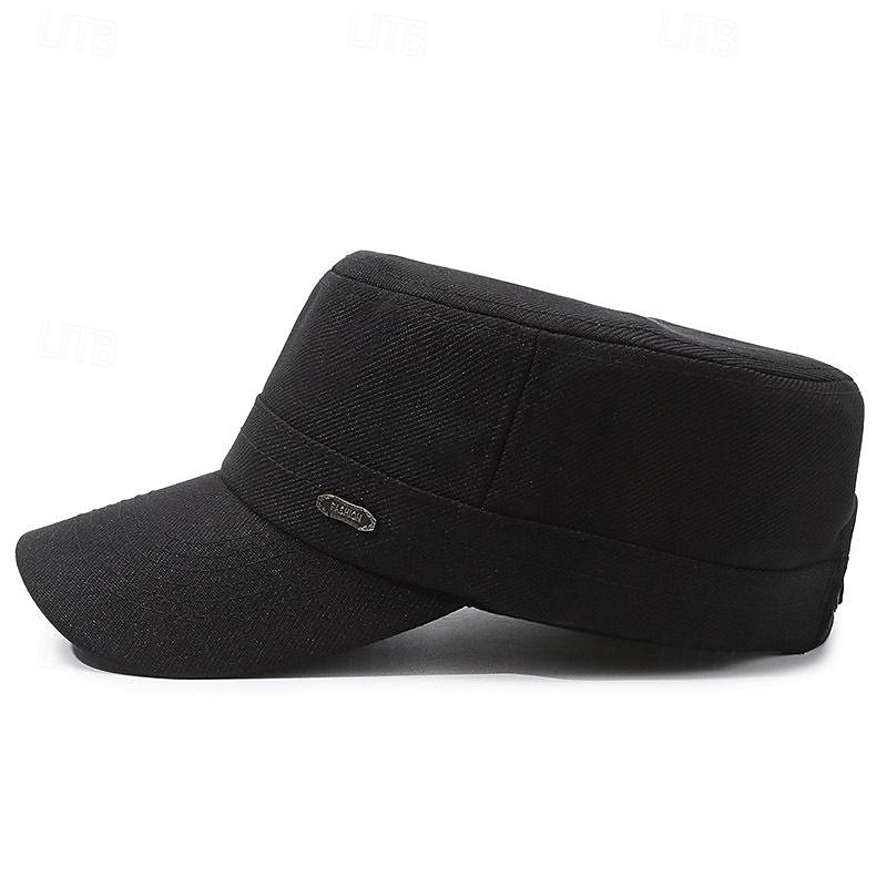 Per uomo Unisex Cappello basco Cappellino da baseball Berretto militare Cappello da cadetto Nero Blu marino Poliestere Vintage Di tendenza Informale Strada Giornaliero Liscio Regolabile Traspirante del 2026 a $6.99 –P4