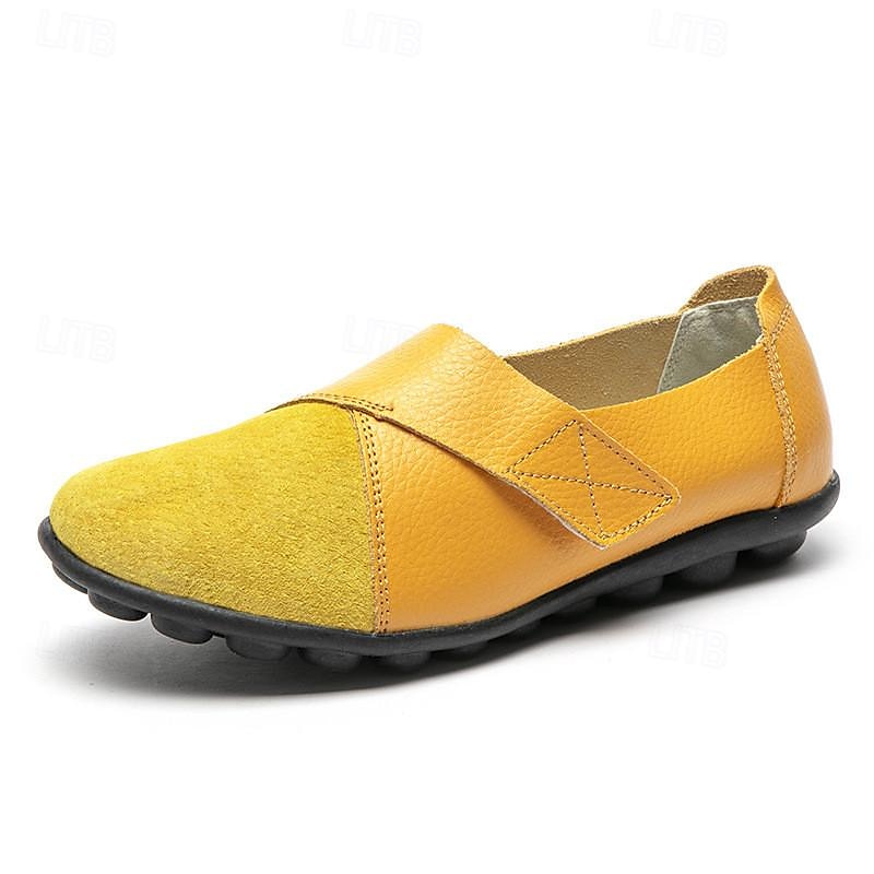 női felbújós cipők kerek orrú kényelmes lapos cipők alkalmi műbőr laposok 2025 - $26.99 –P2