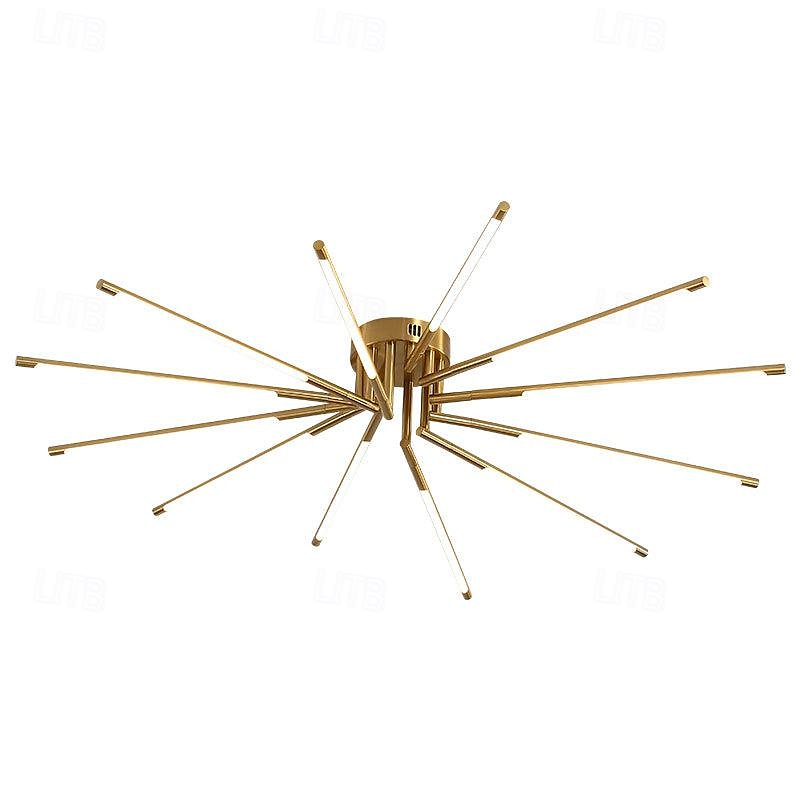 πολυέλαιος οροφής led 13,5cm 8/10/12 κεφαλής ρυθμιζόμενος με ρυθμιζόμενο μεταλλικό επιμεταλλωμένο/βαμμένο φινίρισμα μοντέρνο σκανδιναβικό στυλ υπνοδωμάτιο σαλονιού 110-240v 38/64/80w μόνο με 2025 - $215.99 –P7