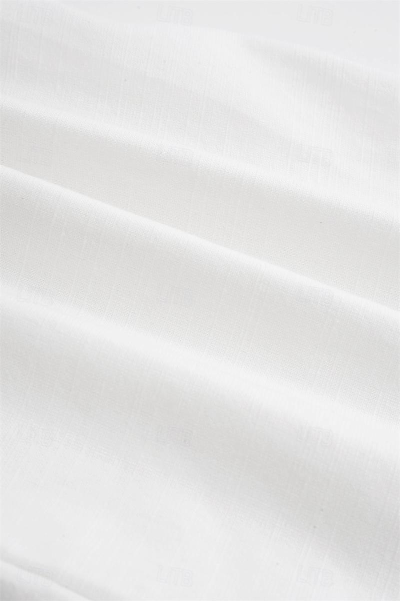 Per uomo Pantaloni di lino Pantaloni Pantaloni estivi Pantaloni da spiaggia Tasca frontale Gamba dritta Liscio Comfort Traspirante Informale Giornaliero Per eventi Di tendenza Originale Bianco Blu del 2026 a $11.49 –P15