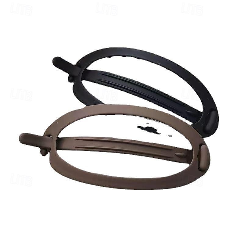 Grampo de cabelo oco monocromático fosco chique – clipe de banana elegante para um estilo de cabelo seguro na parte de trás da cabeça – acessório de cabelo feminino com acabamento gelado de 2026 por $8.49 –P3