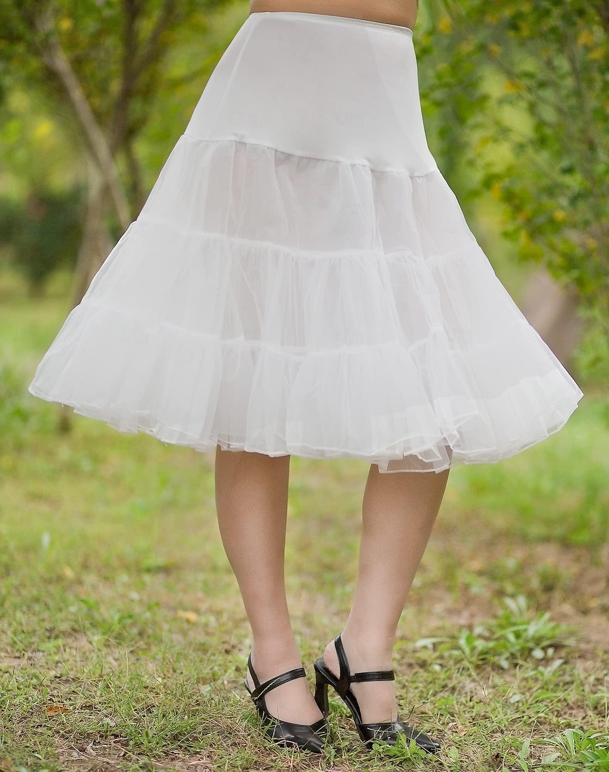 Princess Lolita 1950s Knee Length Petticoat Hoop Skirt Tutu Under Skirt Solid Colored Women's Bachelorette Party Petticoat 2025 - $20.99 –P8
