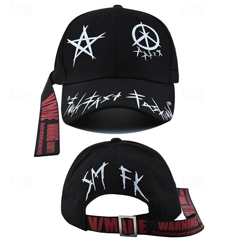 Męskie Czapka z daszkiem Kapelusz Czapka Truckera Czarny Biały Bawełna Moda Codzienny Ulica Codzienny Gwiazda Regulowany Filtr przeciwsłoneczny Oddychający 2026 - $7.49 –P6