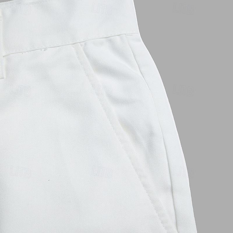 Per uomo Shorts Shorts di Lino Pantaloncini Estivi Tasca Frontale Tinta unica Comodità Traspirante Corto Casuale Quotidiano Vacanza Moda Nero Bianco Inelastico del 2026 a $20.99 –P8