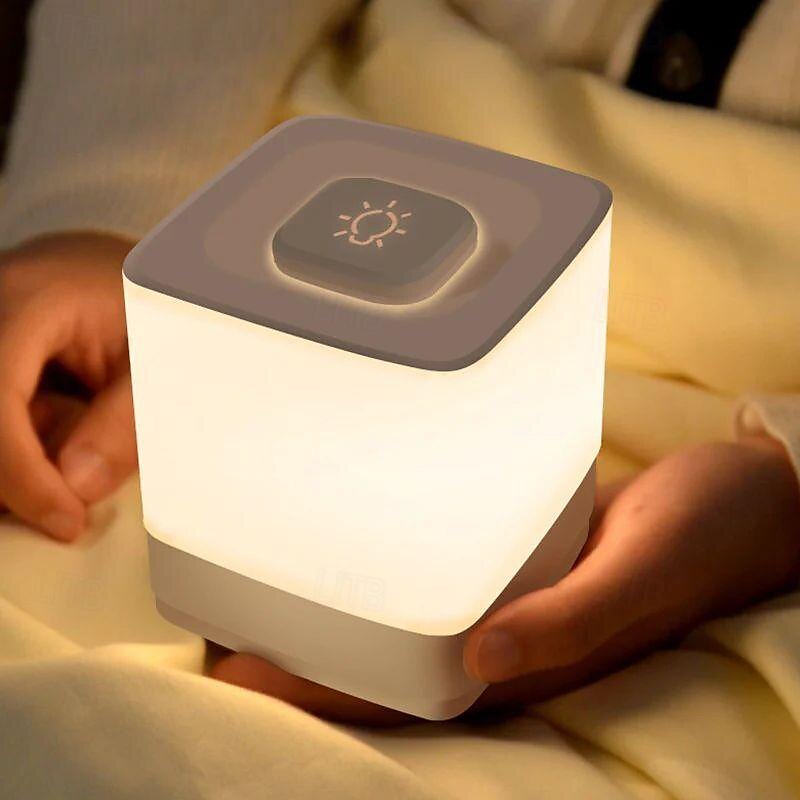 1 lampă de noapte LED reîncărcabilă prin usb, lumină de noapte cu baterie de mare capacitate, lampă moale pentru îngrijirea ochilor pentru alăptaref, ajutor pentru somn, lumină de noapte caldă 2025 - $24.99 –P5