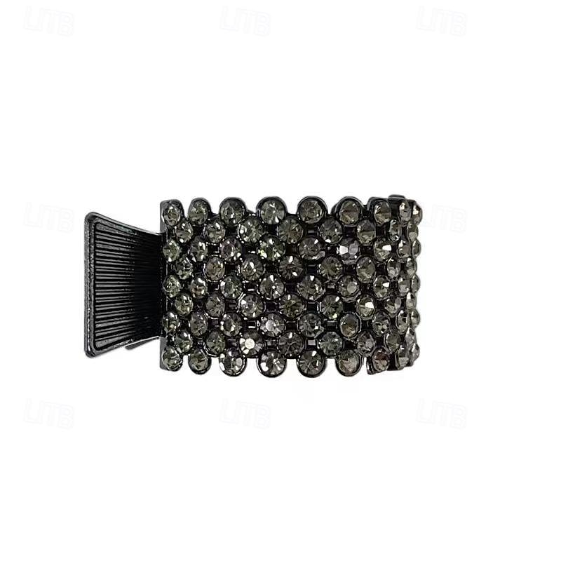 3 pièces, pinces à cheveux élégantes en strass brillant de qualité supérieure, boucles fixes pratiques pour queue de cheval à la mode, fournitures de fête décontractées pour femmes et filles, de 2025 ? $11.49 –P2