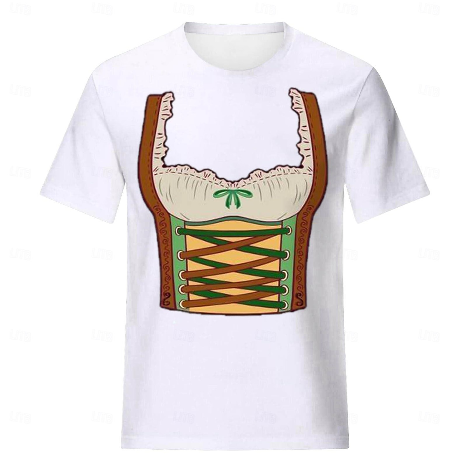 Japonesa/Curta Anime 3D Bávaro Estilo de rua Camiseta Arte Gráfica para Mulheres Adulto Impressão 3D  para Cerveja Oktoberfest Baile de Máscaras Casual / Diário de 2026 por $20.99 –P13