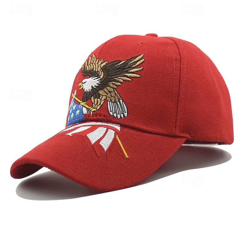 Férfi Baseball sapka Szalmakalap Kamionos kalap Fekete Fehér Pamut Hímzett Divat Alkalmi Utca Napi Sas Állítható Fényvédő Légáteresztő 2025 - $8.99 –P4