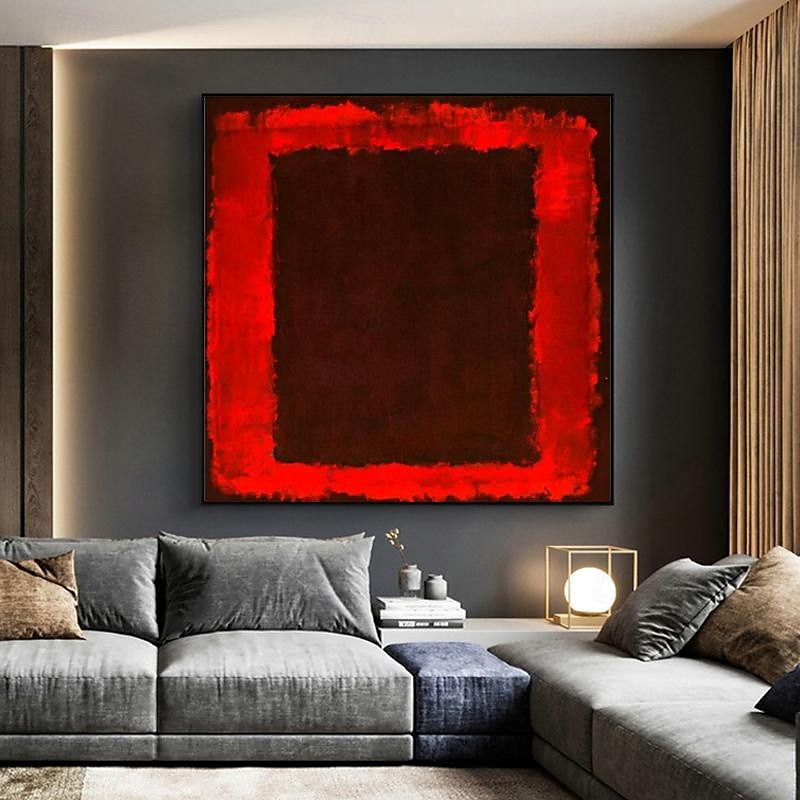 Famous Mark Rothko Colorful Abstract Artwork Hand-painted Canvas Painting Modern Wall Art For Gallery Living Room Home Decoration Stretched Frame Ready to Hang or Unframed 2025 - $141.99 –P15