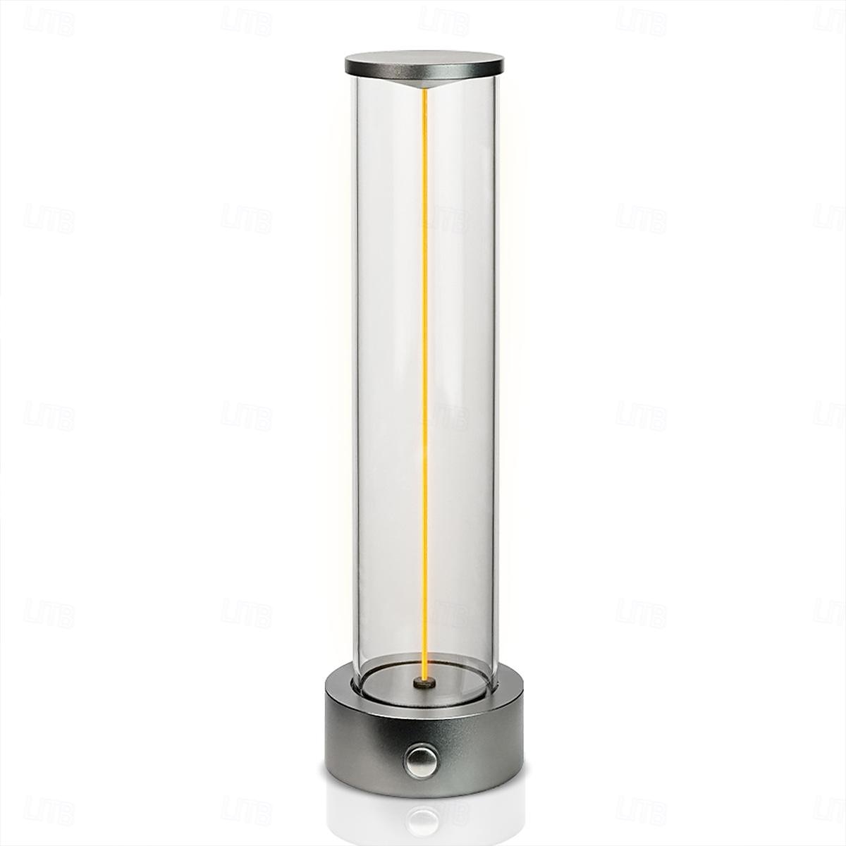 1 unidade ao lado da lâmpada com três níveis de brilho, luz de atmosfera led, abajur de mesa externo com carregamento USB, abajur de mesa respiratório, luz noturna de atmosfera portátil criativa para quarto de 2025 por $34.99 –P4