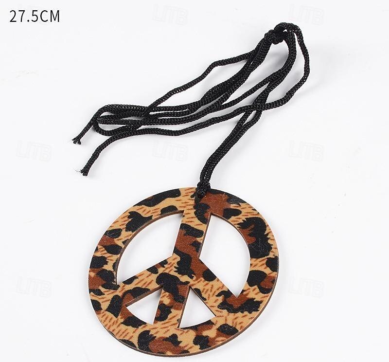 Retro Antiguo Años 60 Años 70 Conjunto de accesorios Chaleco de ante Hippie Borlas Disfraz Mujer Desfile del orgullo Mes del Orgullo Adulto Chalecos Pendientes Collare 2026 - $48.99 –P3