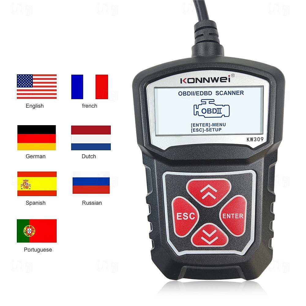 fyautoper kw309 v309 v310 ms309 считыватель кодов сканер obd2 автомобильные сканеры неисправностей 2025 - $49.99 –P11