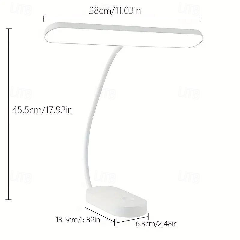 One Pack of LED Three-color Stepless Dimming, Eye-protecting Study Lamp, Rechargeable and Plug-in Dual-purpose, Student Dormitory Artifact, Office Reading Lamp, Bedroom Bedside Wall Lamp 2025 - $18.99 –P3