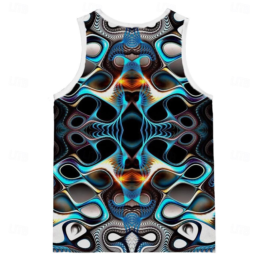 Hombre 3D Tanque Sin Mangas Camiseta Cuello Barco Camisa Feo Exagerado Carnaval Fiesta Casual Negro Verano Ropa S M L XL XXL XXXL 2025 - $16.49 –P2