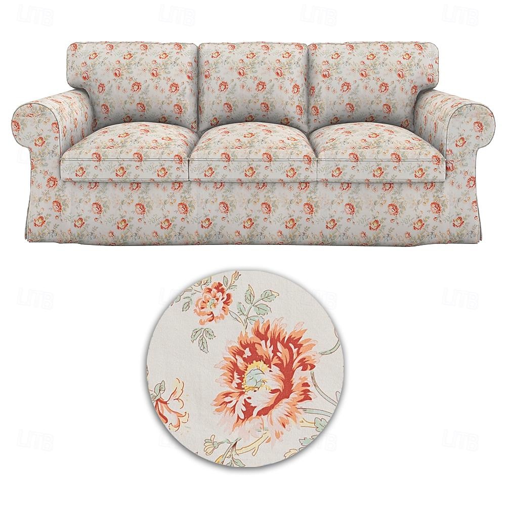 Capa de Sofá 100% Algodão Floral Almofadada de 2025 por $151.99 –P8