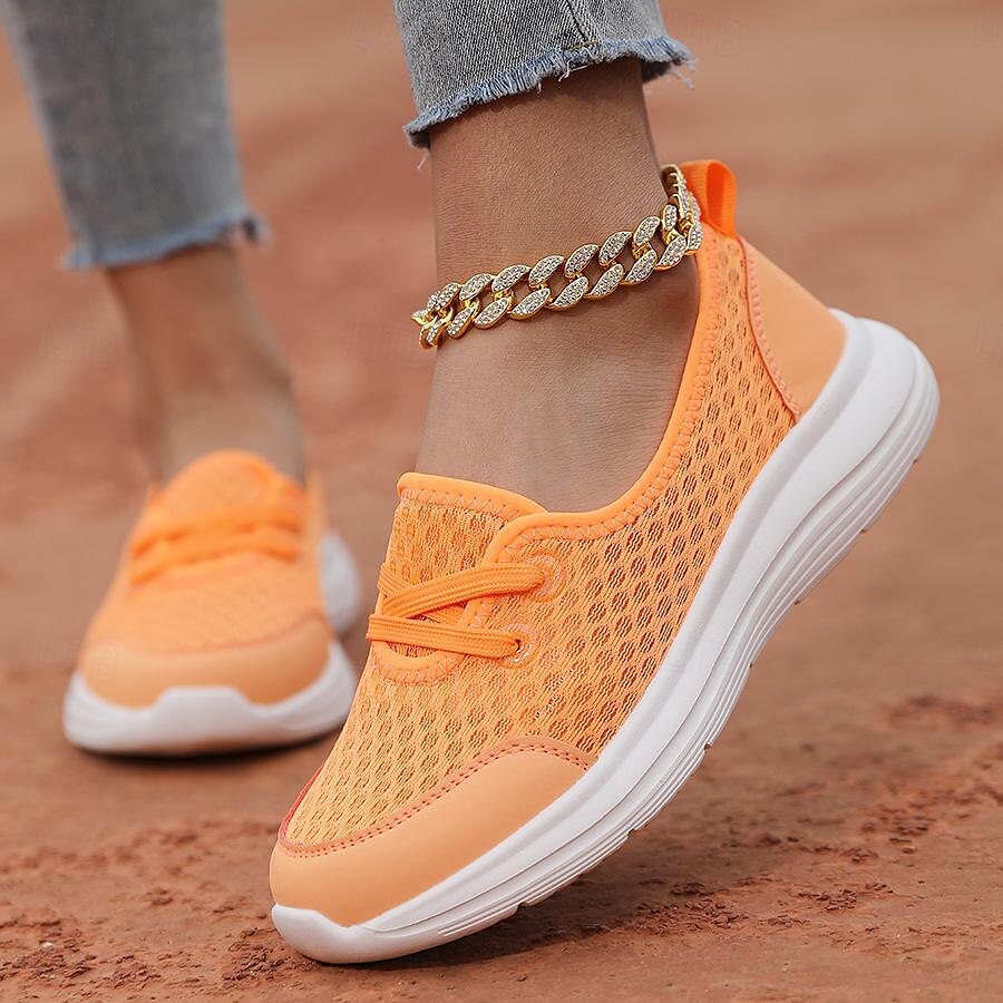 Leichte, atmungsaktive Wanderschuhe für Damen – Slip-On-Mesh-Sneaker zum Laufen und für die Freizeit 2025 - $26.99 –P6