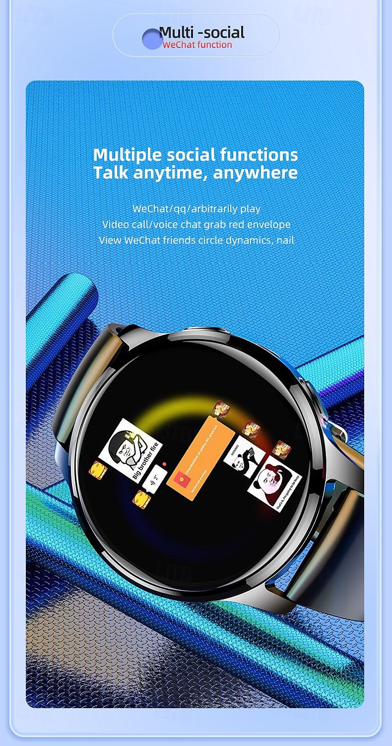 iMosi P68 Smart Watch 1.51 inch 4G LTE Cellular Smartwatch Phone 4G Pedometer Call Reminder Heart Rate Monitor Compatible with Smartphone Men GPS Hands-Free Calls Waterproof IP 67 46mm Watch Case 2025 - $142.19 –P8