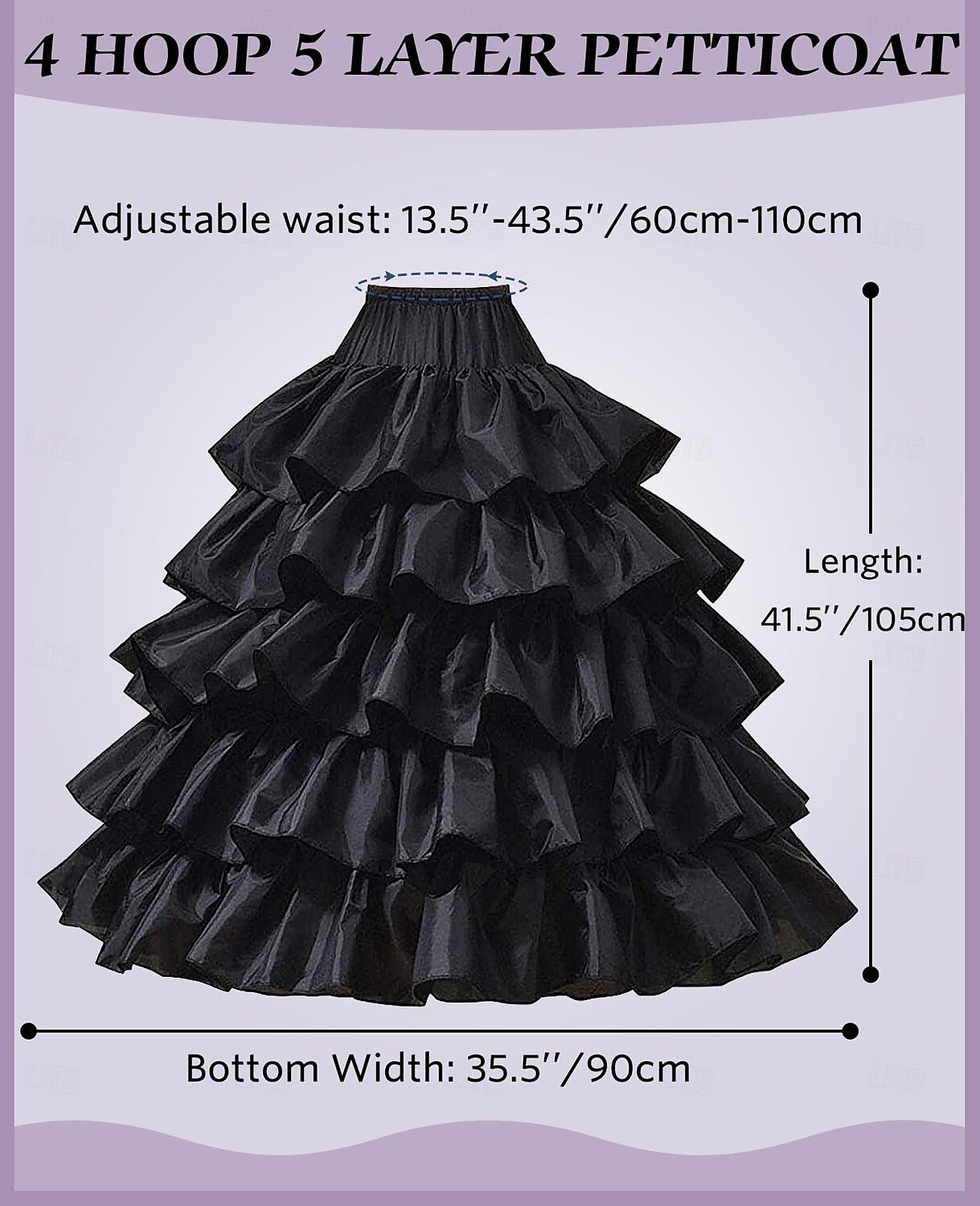 Petticoat Hoop Skirt Under Skirt Crinoline Slips for Ball Gown Princess Bride Bridal Rococo Victorian Renaissance Women's Performance Wedding Party Petticoat 2025 - $35.99 –P4