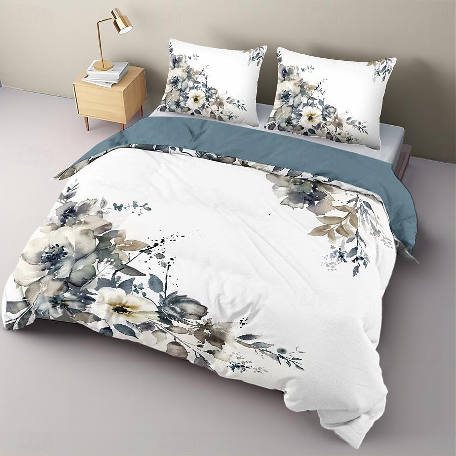 100% Cotton Vintage Floral Series Duvet Cover 3-Piece Set Short Fluff for Summer Soft Skin Friendly Comfy Lightweight 2026 - $35.99 –P6