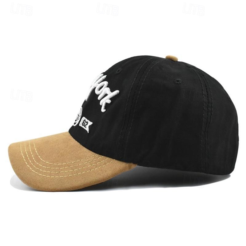 Herren Cap Basecap Sonnenhut Kappe Schwarz Marineblau Baumwolle Bestickt Modisch Brautkleider schlicht Strasse Täglich Buchstabe Einstellbar Sonnenschutz Atmungsaktiv 2025 - $7.99 –P5