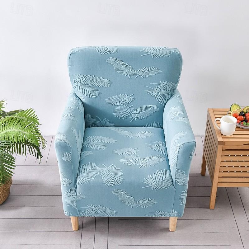 lenestoltrekk badekar stol slipcover t-formet jacquard til stue soverom kontor elastisk enkelt sofatrekk hjem bardisk 2025 - $31.99 –P1