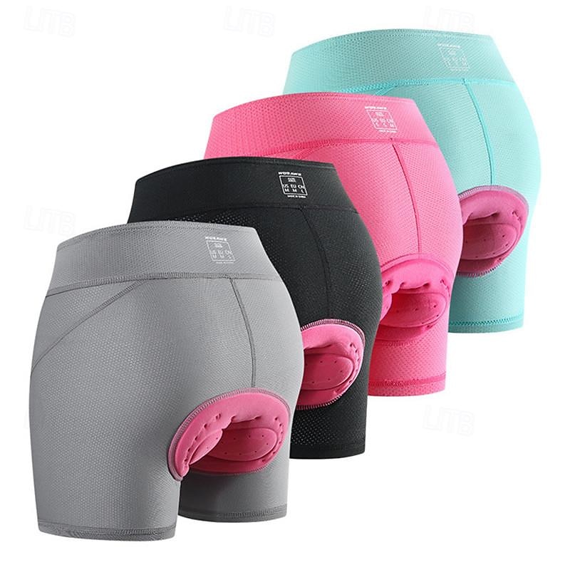 WOSAWE Dame Sykkelshorts Fôrede sykkelshorts Sykkel Shorts Fôrede shorts Slank Fasong sport Pustende Hurtigtørkende Høy Elastisitet Bekvem Svart Rosa Klær Sykkelklær 2025 - $31.99 –P13