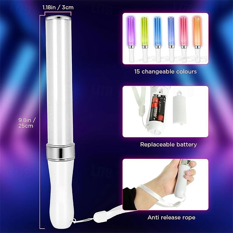 عصا دعم مروحة الحفلة الموسيقية، عصا مكالمات فلاش LED للشركة، عصا جو مسائية للمؤتمر السنوي للشركة 2025 - $31.99 –P2
