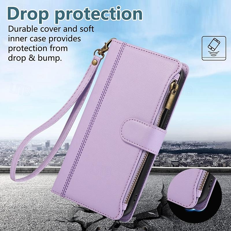 Phone Case For iPhone 16 iPhone 15 Pro Max Plus iPhone 14 13 12 11 Pro Max Plus Mini SE Back Cover with Stand Holder Magnetic Zipper Retro TPU PU Leather 2025 - $20.99 –P3