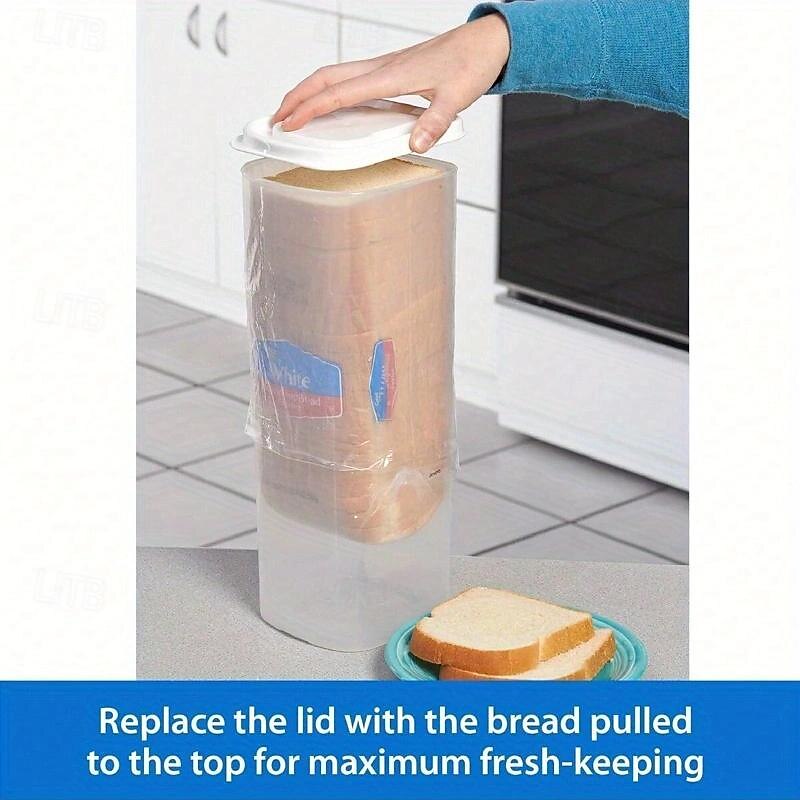 Bread Box, Fresh Bread Storage Container, Bread Loaf Storage Dispenser, Bread Toast Storage Box, Bread Storage Dispenser, Bread Crisper, Grain Storage Box, Ingredients To-Go Box, Food Storage Box 2025 - NZ $17.09 –P4