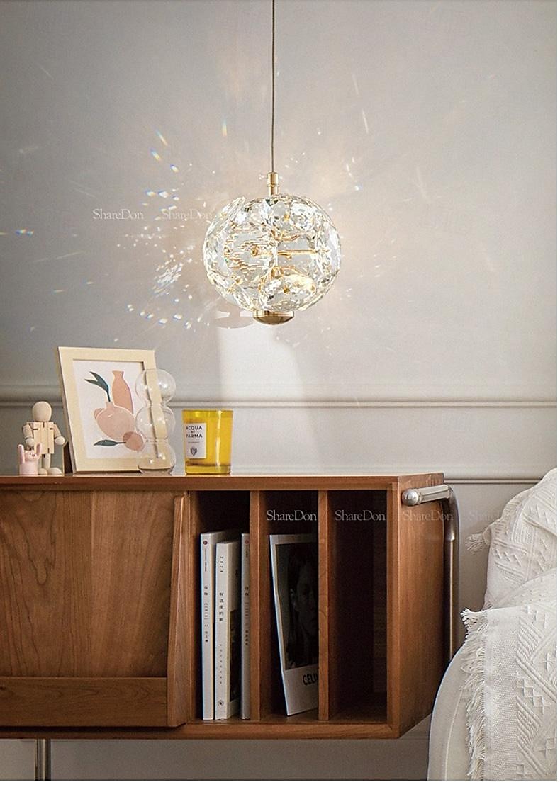 Plafonnier suspendu applique murale crystra LED éclairage suspendu en verre plafonniers modernes raccord globe en verre lumières suspendues lustre décoration pour salon salle à manger cuisine îlot de 2025 ? $125.99 –P4