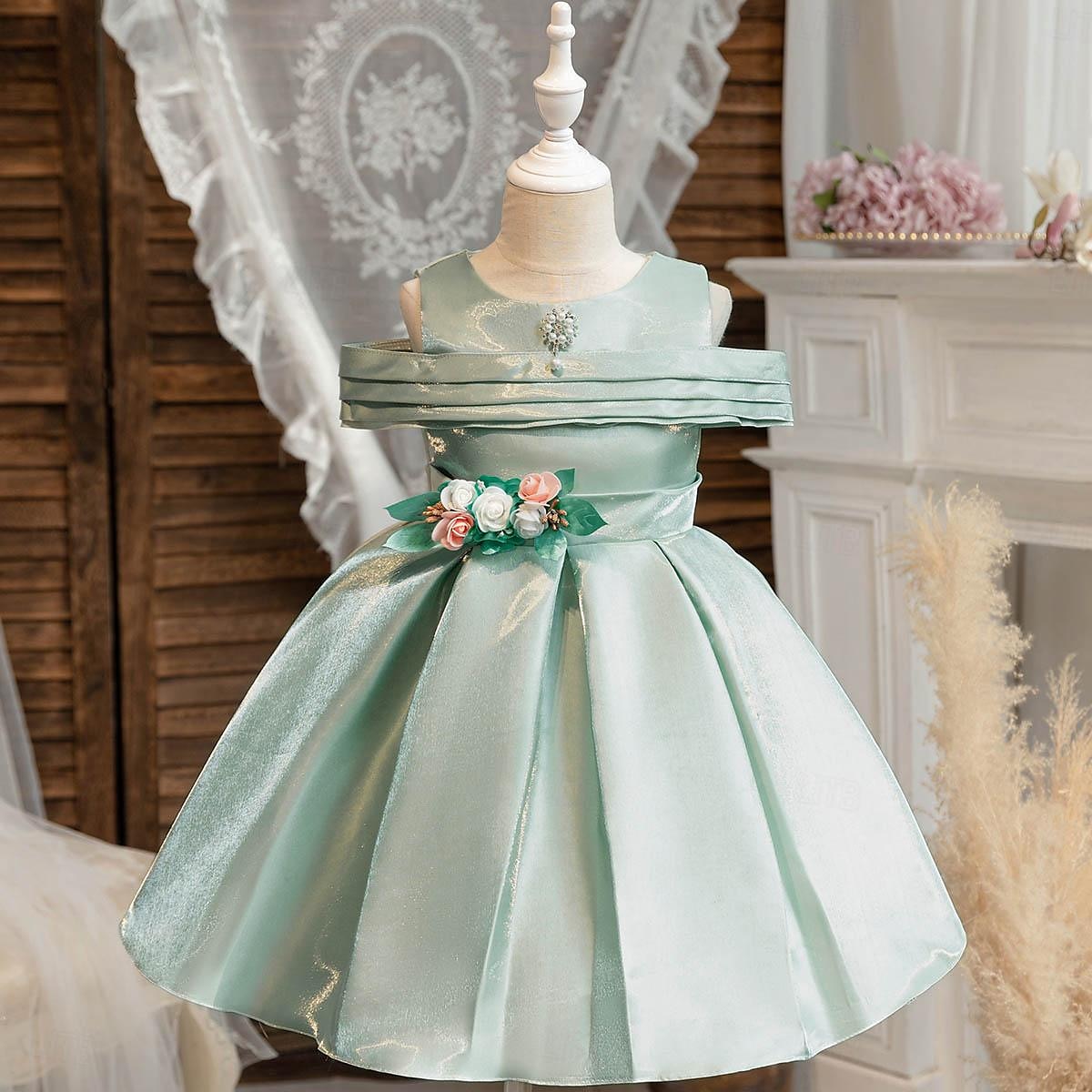 Děti Dívčí Šaty Šaty na párty Pevná barva Bez rukávů Výkon Zvláštní příležitosti Nabírané šaty Denní Princeznovské Polyester Midi Bruslařské šaty Léto Jaro 2-12 let Více barev Světle zelená Světl 2025 - $26.99 –P7