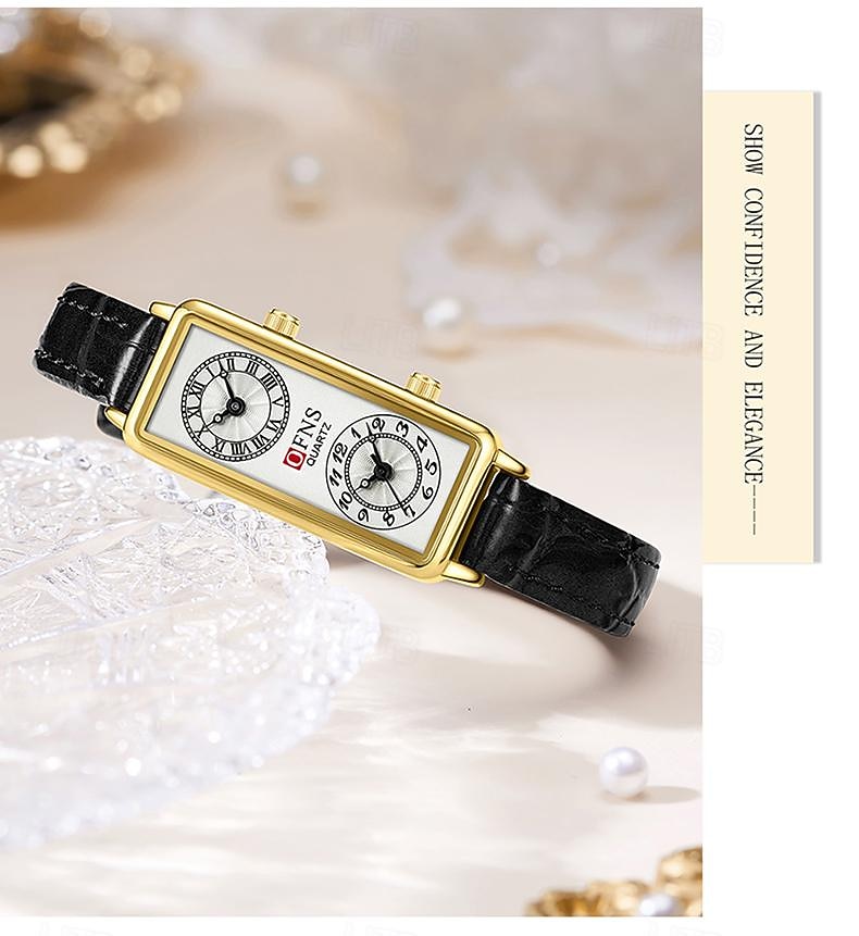 Moederdag Cadeau voor Vrouwen Quartz Horloge Creatief Modieus Casual Horloge Waterdicht Wereldtijd Decoratie Lederen Mesh Band Horloge 2026 - $36.99 –P13
