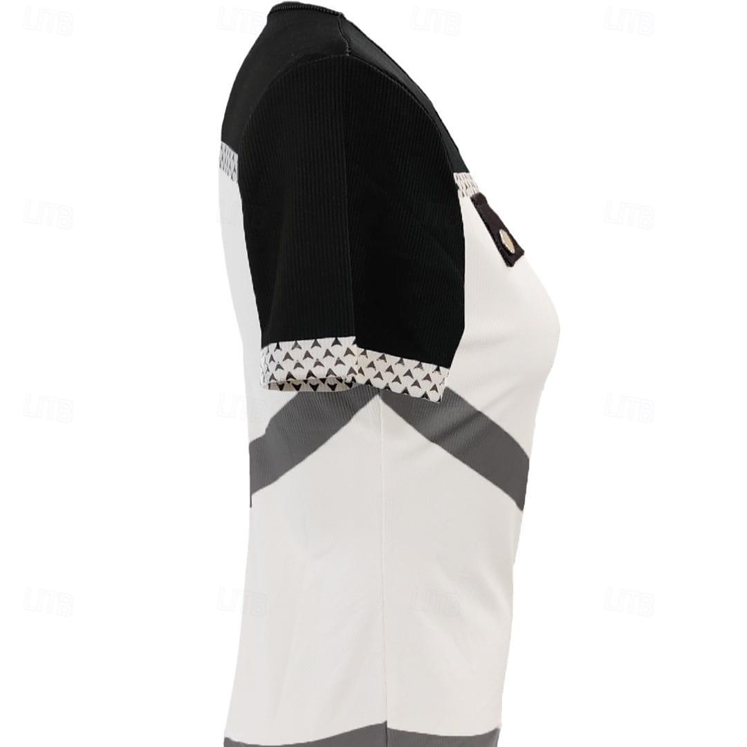 Women's T Shirt Color Block Fashion Short Sleeve V Neck Regular Tops Daily Weekend Print Quarter Zip Black Summer 2025 - $38.99 –P5