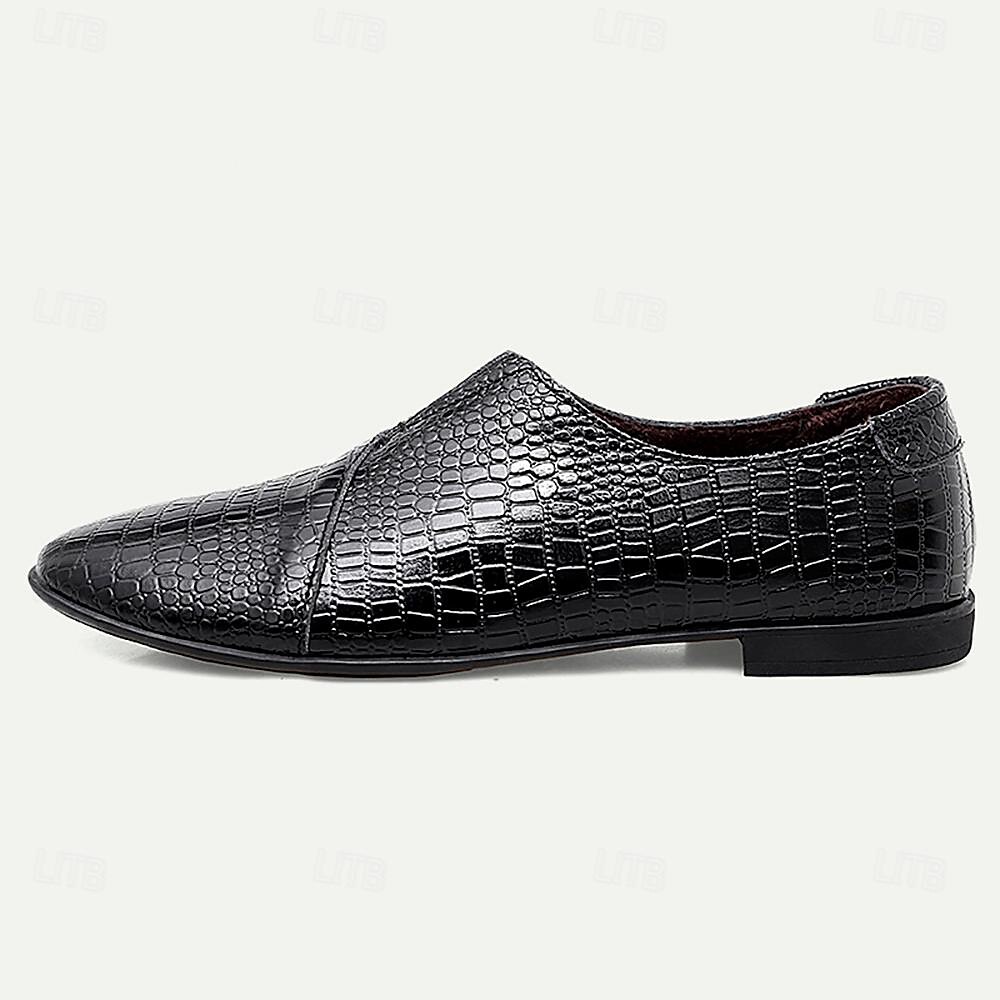 Men's Loafers & Slip-Ons Comfort Loafers Penny Loafers Leather Comfortable Slip Resistant Loafer Black Brown 2025 - $54.99 –P1