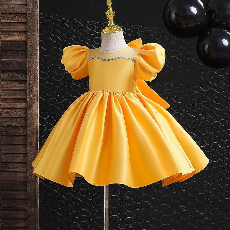 Toddler Girls' Party Dress Sequin Short Sleeve Performance Mesh Cute Princess Polyester Above Knee Sheath Dress Tulle Dress Summer Spring Fall 3-7 Years Silver Black White 2025 - $42.99 –P5