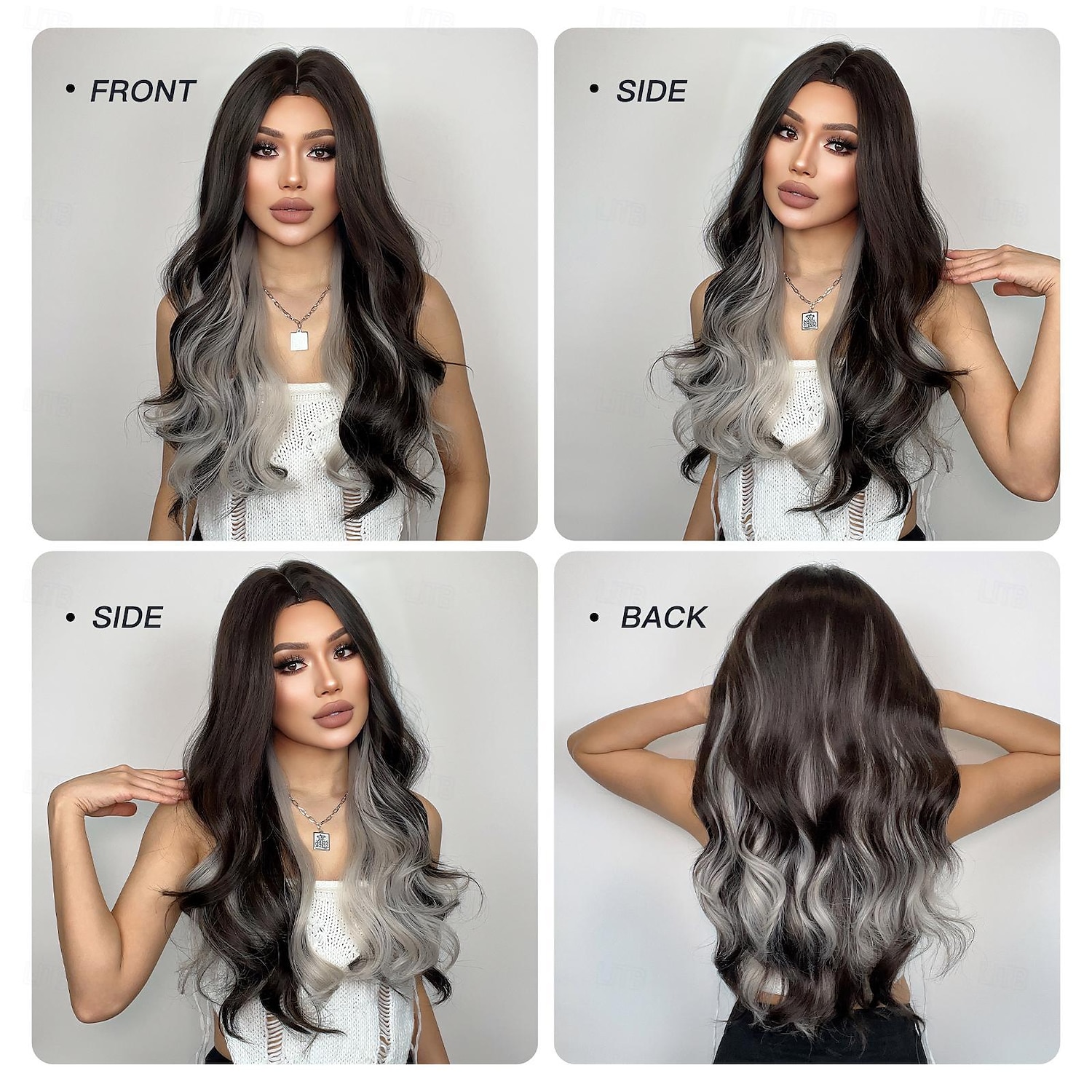 Synthetische pruiken Uniformen carrière Kostuums Prinses Gekruld Golvend Middelste stuk Gelaagd kapsel Machinegemaakt Pruik 66.0 cm Donker Bruin Synthetisch haar Dames Cosplay Feest Modieus 2025 - $22.99 –P4