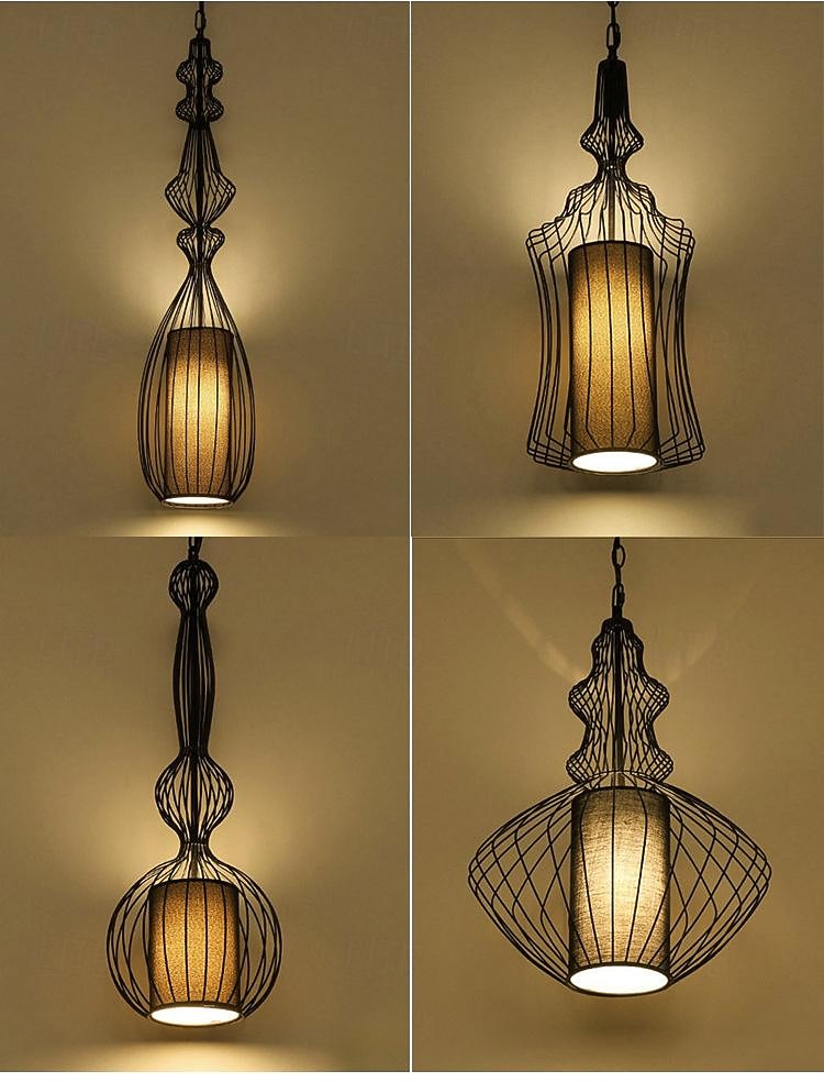 Lampada a sospensione a led Lampada a sospensione industriale Lampada a sospensione a cupola regolabile in metallo latern per sala da pranzo soggiorno 110-240v del 2025 a $249.99 –P6