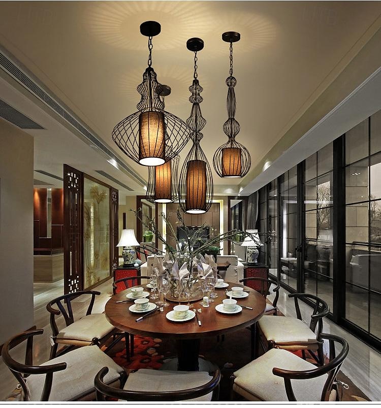 Lampada a sospensione a led Lampada a sospensione industriale Lampada a sospensione a cupola regolabile in metallo latern per sala da pranzo soggiorno 110-240v del 2025 a $249.99 –P2