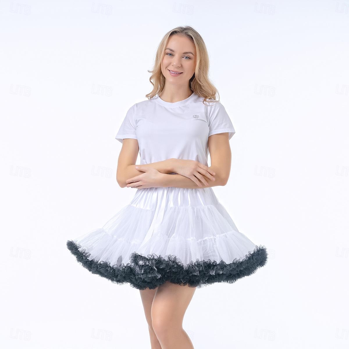 Retro 50. léta Spodnička Sukénka Pod sukní Princeznovské Dámské předvečer Všech svatých Karneval Plesová maškaráda loučení se svobodou nevěsty Dospělí Sukně 2025 - $24.99 –P2