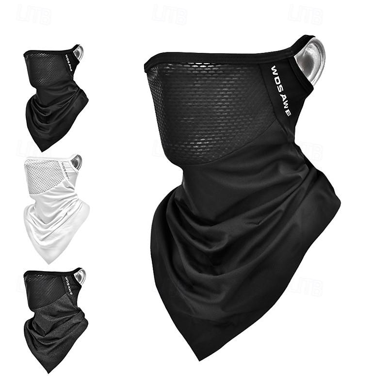 WOSAWE Neck Gaiter Neck Tube Bandana Sports Scarf Face Mask Anti-Insect Dust Proof Lightweight Soft Comfortable Bike / Cycling Black White Blue for Men's Women's Adults' Traveling Mountaineering 2026 - $14.99 –P20