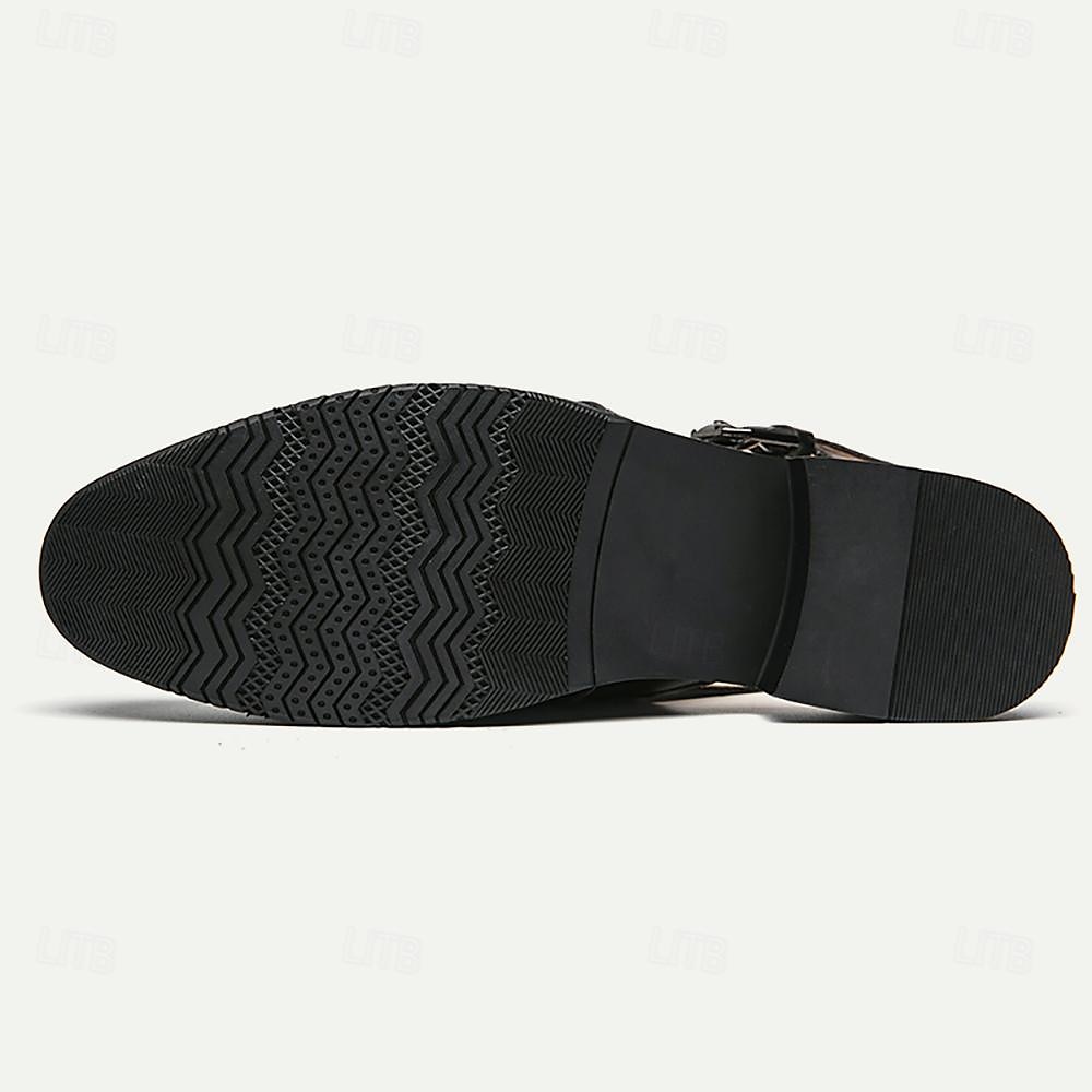 Męskie Sandały Rzymskie buty Skóra PU Oddychający Wygodny Niepoślizgowy / a Klamra Czarny Biały 2025 - $49.99 -P4