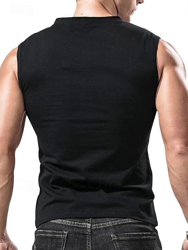 Per uomo Canotta Gilet Canottiera Maglietta senza maniche Senza Maniche Scollo a V Estate Semplice Moda Classico Confortevole Streetwear Casuale Sportivo Nero Bianco Blu reale Maglietta Top per Uomo del 2025 a $15.49 –P5