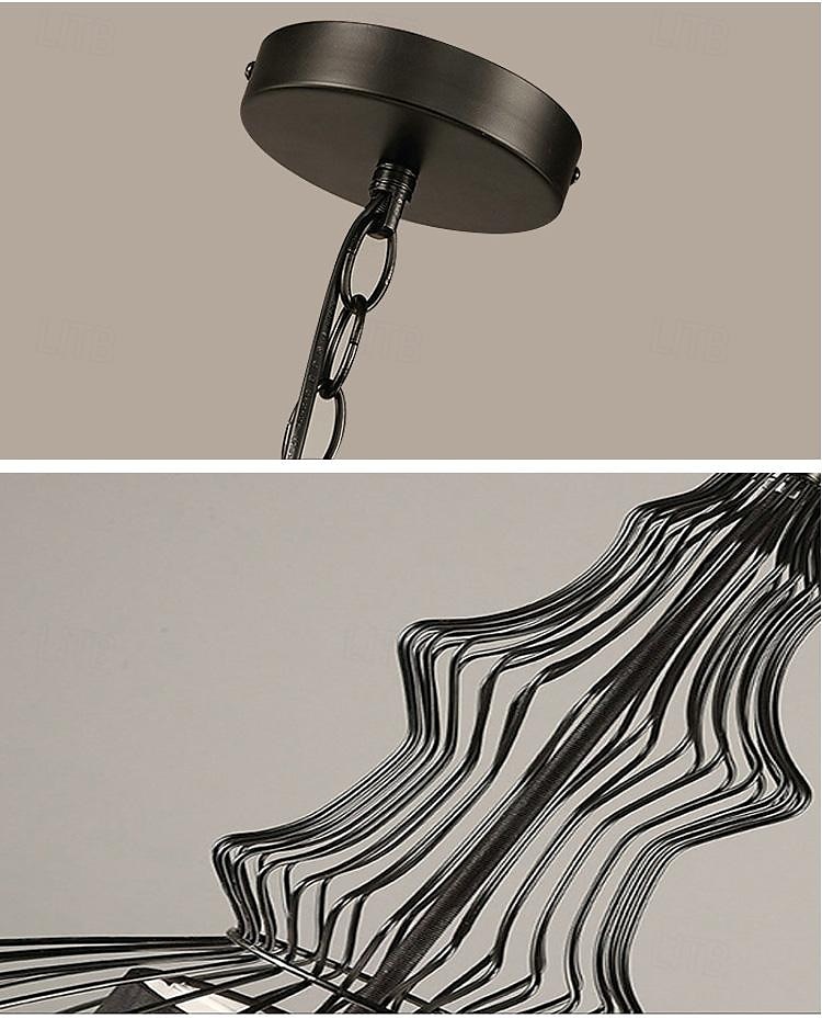 Lampada a sospensione a led Lampada a sospensione industriale Lampada a sospensione a cupola regolabile in metallo latern per sala da pranzo soggiorno 110-240v del 2025 a $249.99 –P7