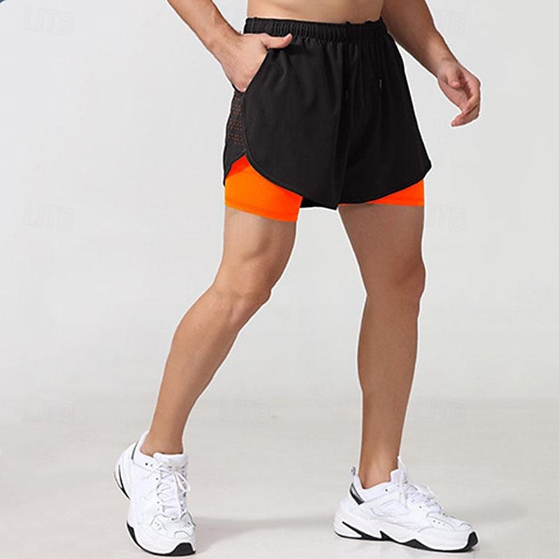 Ανδρικά Pantaloni Scurți de Alergat Σορτς γυμναστικής Φούτερ Τσέπη 2 σε 1 Ελαστική ζώνη μέσης Κοντά Παντελονάκια ΕΞΩΤΕΡΙΚΟΥ ΧΩΡΟΥ Αθλήματα & Ύπαιθρος Αθλητικό Γρήγορο Στέγνωμα Ελαφρύ Moale 2025 - $16.79 –P5