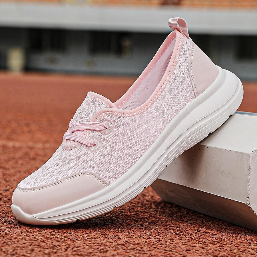 Leichte, atmungsaktive Wanderschuhe für Damen – Slip-On-Mesh-Sneaker zum Laufen und für die Freizeit 2025 - $26.99 –P11