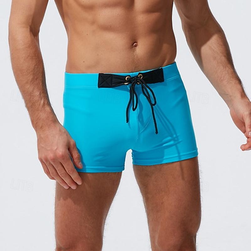 Homens Bermuda de Surf Shorts de Natação Calção Justo de Natação Patchwork Com Cordão Cintura elástica Bloco de cor Conforto Secagem Rápida Curto Feriado Praia Final de semana Moda Casual Branco de 2025 por $17.99 –P7