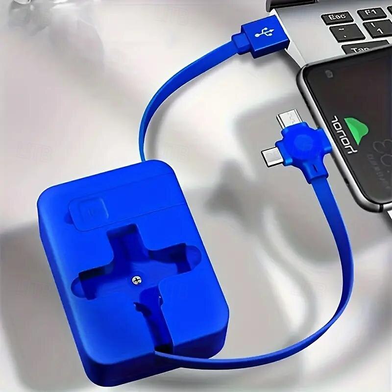visszahúzható 3 az 1-ben adatkábel android apple type-c töltő tárolókábelhez 2025 - $15.99 –P2